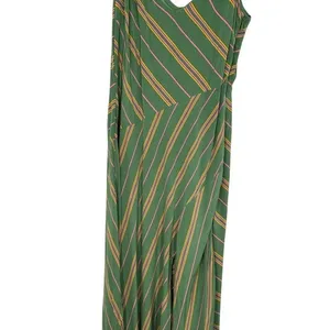 ASTR the Label Size Small Maxi Dress Olive Green Stripe V Neck Flowy Vacation thumbnail 12