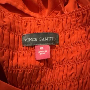 Vince Camuto Lobster Red Maxi Sun Dress Women's XL 56.5" Long New thumbnail 6