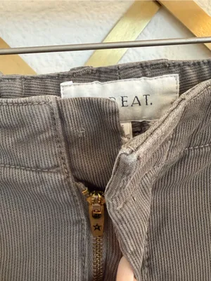 The Great Olive Green Corduroy Rambler Ankle Pants 25 Flawed thumbnail 3