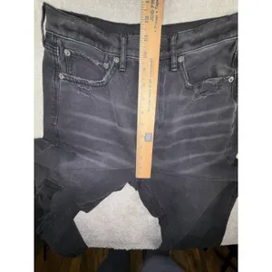 American Eagle Highest Rise 90's Boyfriend Jeans Women's‎ 6 Reg Black Distressed thumbnail 9