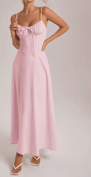 Baby Pink Shein Dress thumbnail 1