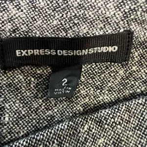 Express design studio double slit wool blend skirt size 2 thumbnail 3