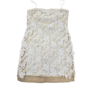 BHLDN Cream Floral Lace Dress Sleeveless Mini Party Cocktail‎ Wedding Size 12 thumbnail 3