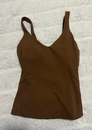 Lululemon Brown Align V-Neck Tank Top size 2 thumbnail 1