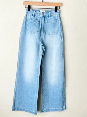 Rolla’s high rise wide leg sailor jeans organic cotton light wash 26 NWOT thumbnail 7