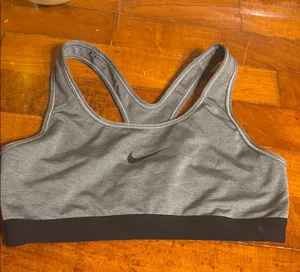 Nike Women's Gray Sports Bra size medium thumbnail 1