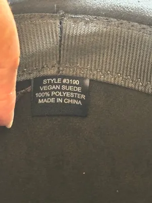 Vegan Suede Cowboy Hat Black thumbnail 5