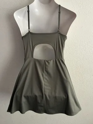Aeropostale Flex Scoop-Neck Tennis Dress Olive L thumbnail 5