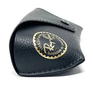 Ray-Ban Black Leather Glasses Case for Sunglasses Eyeglasses with Cleaning Cloth thumbnail 3