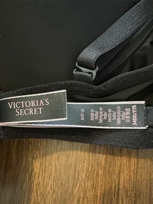 Victoria's Secret 34DD Black Push Up Smooth Molded Bra thumbnail 3