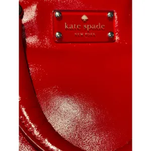 Kate Spade New York Red Patent Leather Satchel Crossbody Bag Gold Hardware thumbnail 12
