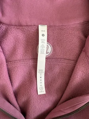 Lululemon Scuba Oversized Funnel Neck Half-Zip Velvet Dust XS/S thumbnail 5