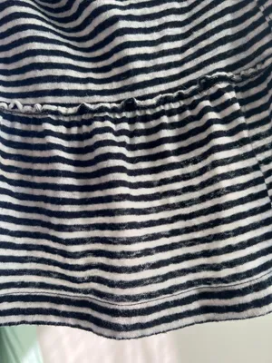 Abercrombie Blue & White Button Peasant Soft Stripe Tank Top thumbnail 5