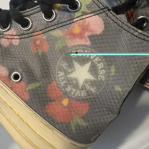 Converse Womens Chuck Taylor All-Star Sz 7.5 Floral Black Sneakers Shoes Casual thumbnail 8