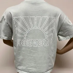 NWOT Madewell “Free & Easy” Graphic short sleeve cropped tee with pocket size S thumbnail 2