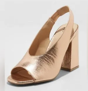 A New Day Rose Gold Block Heels thumbnail 1