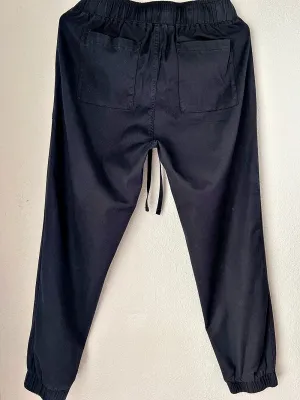 Buffalo David Bitton Black Tencel Utility Jogger Pants Size S thumbnail 4