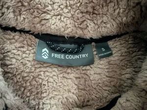 Free Country Women's Mauve Sherpa Fleece Full Zip Jacket, Size S thumbnail 3