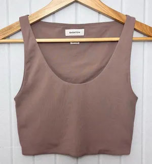 Babaton Brown‎ Fitted Crop Tank Top Size S thumbnail 1