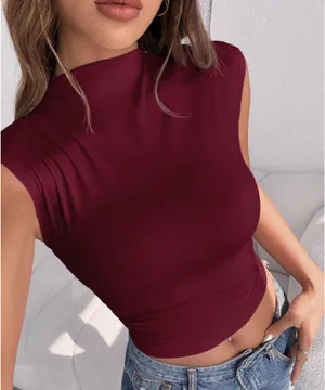 Burgundy Tank Ruched Red Size XS thumbnail 1