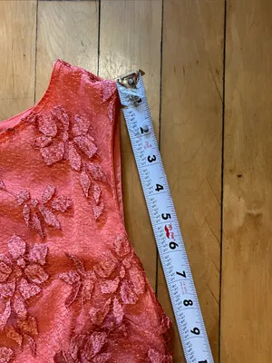 Alice and Olivia Orange Lace Mini Shift Dress Size 2 thumbnail 10