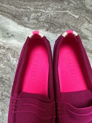 Rothy’s The Driver Loafers in Raspberry thumbnail 3