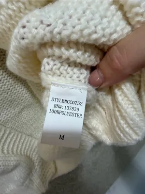Candy cane knit cardigan medium holiday Christmas Luna Ivy sweater cute grandma thumbnail 7