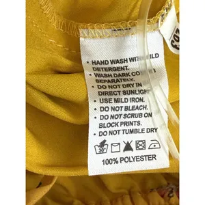 Janasya Yellow Floral Sharara Pants Women Size M Wide Leg Flared Palazzo Boho thumbnail 14