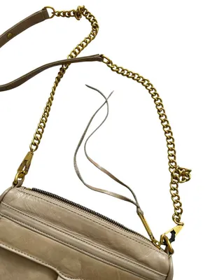 REBECCA MINKOFF Tan Gold Leather MAC Crossbody Bag thumbnail 5
