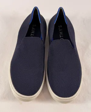 Rothy's The Original‎ Slip On Sneaker in Navy Blue Size 6 thumbnail 1