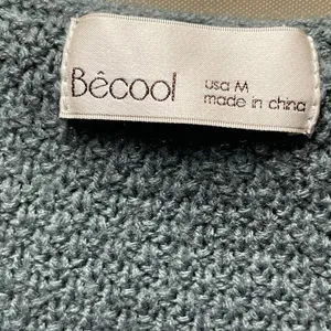 Be Cool size M hooded cardigan seafoam green. thumbnail 2