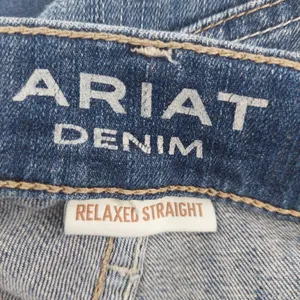 Ariat Women's Distressed Ultra High Rise Straight Leg Jeans - Dark Blue Sz 26R thumbnail 7