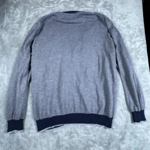 VTG Paul Costelloe Sweater Womens Large Striped Long Sleeve Button Up Old Money thumbnail 7