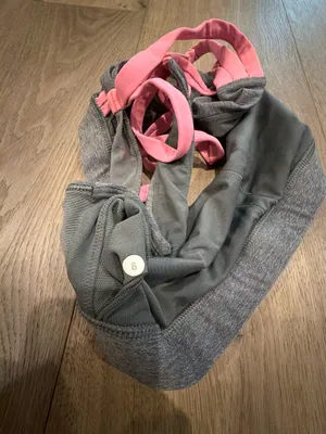 Lululemon Sports Bra Grey & Pink thumbnail 4