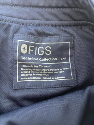 Figs Women's High Waisted Zamora FreeX Lined Jogger Scrub Pant Navy thumbnail 4