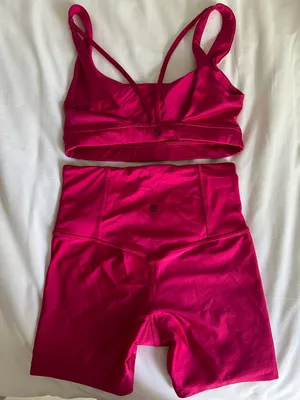 Athleta Metallic Pink Set thumbnail 3