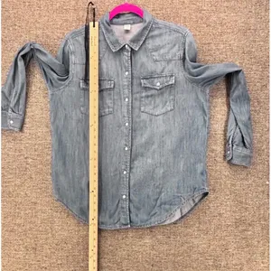 Old Navy Womens Western Shirt Large Cowgirl Rodeo Summer Country Concert Horse thumbnail 12