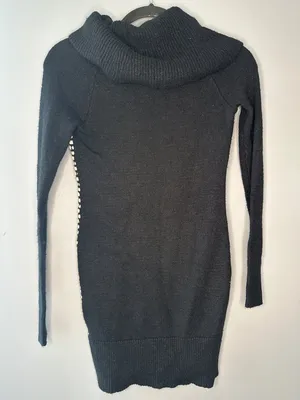 Candie's Sweater Dress Women's Small Knit Mini Fall Y2K Coquette Preppy Fairy thumbnail 3