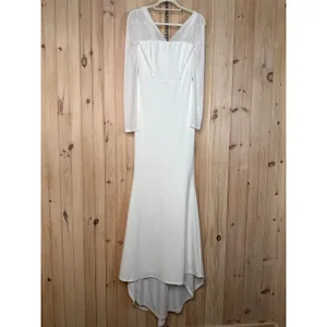 NWT Lulus Forever Remarkable White Bustier Off-the-Shoulder Maxi Dress Bridal XS thumbnail 2