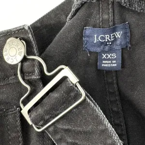 J. Crew Black‎ Denim Bib Overalls Size XXS thumbnail 7