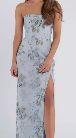 Jenny Yoo Mercy Strapless Enchanted Floral Dress -read info! thumbnail 1