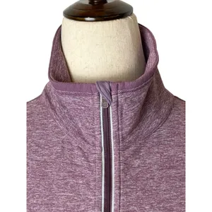 Lululemon Run Stay Warm Half Zip Women 8 Purple Heathered Pullover Athleisure‎ thumbnail 5