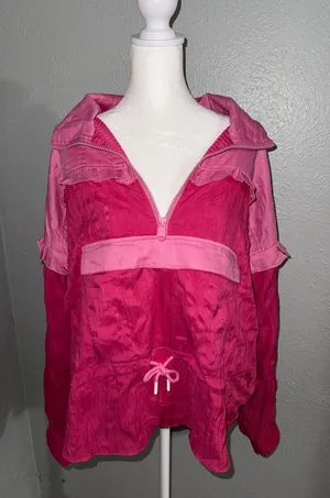 NWOT Free People Movement 3/4 Zip
Pullover‎ Jacket Azelia Pink Medium thumbnail 1