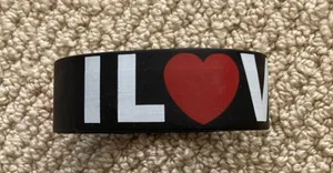 I Love Dogs Throwback Y2K Thick Plastic Wristband Bracelet Indie Sleaze 2010 thumbnail 2