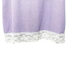 Urban Outfitters Y2K Out‎ From Under Lilac Lace Trim Ribbed Cami Tank Top Coquette Balletcore M thumbnail 13