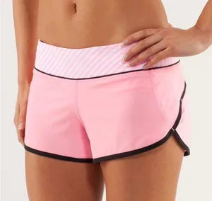၁၇Lululemon Run: Speed Short Pink Shell / Classic Stripe White Pink Shell / Blac thumbnail 6