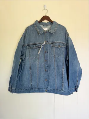 NEW CARLY JEAN LOS ANGELES CJLA Hunter Jean Jacket Medium Wash 3X thumbnail 7