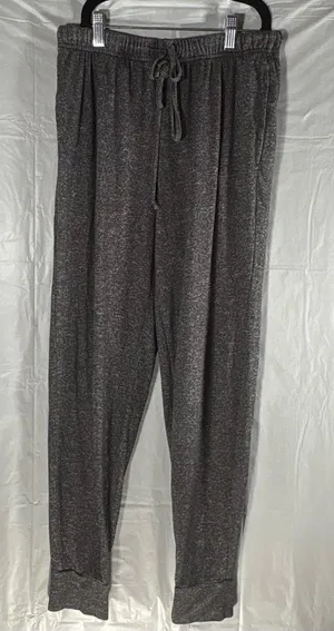 Aerie Gray Fleece Jogger‎ Women Small Sweatpants Lounge Pants Soft Cozy Pull On thumbnail 1