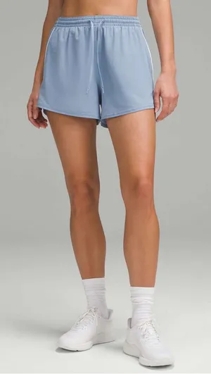 Lululemon Lightweight High-Rise Relaxed Shorts 3” Blue Willow Size 4 Drawstring thumbnail 1