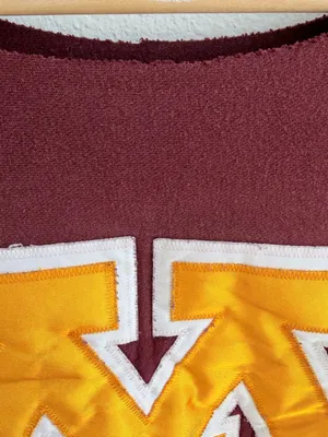 University of Minnesota Gophers burgundy off the shoulder sweatshirt thumbnail 3